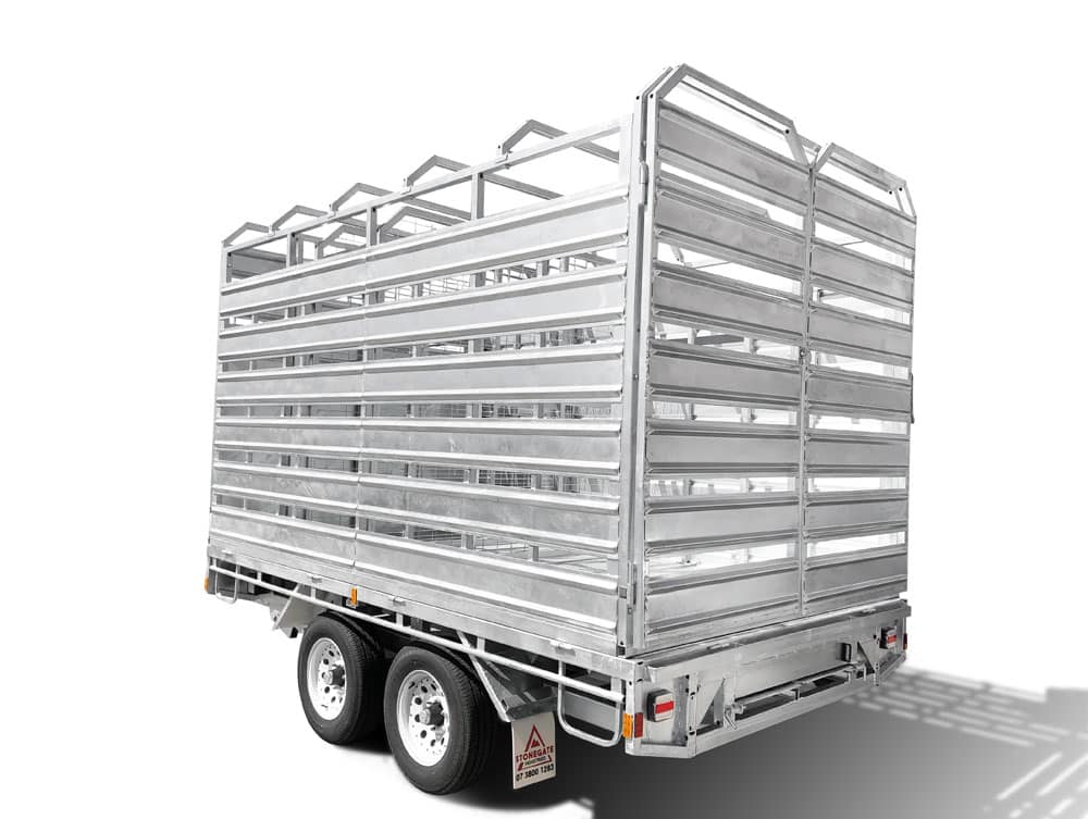 12×7 FLAT TOP CATTLE / LIVESTOCK TRAILER FOR SALE (3500KG ATM) - Image 6