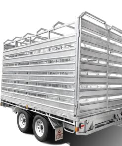 12×7 HYDRAULIC FLAT TOP CATTLE / LIVESTOCK TRAILER FOR SALE (3500KG ATM) - Image 5