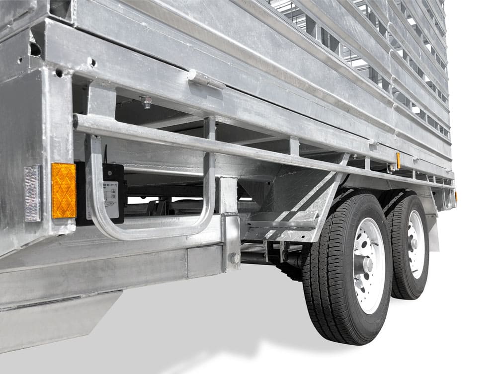 12×7 FLAT TOP CATTLE / LIVESTOCK TRAILER FOR SALE (3500KG ATM) - Image 9