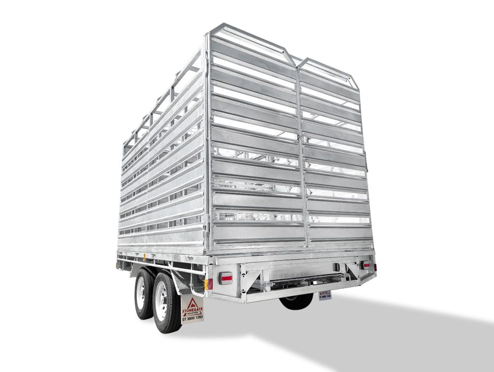 12×7 FLAT TOP CATTLE / LIVESTOCK TRAILER FOR SALE (3500KG ATM) - Image 10