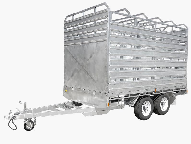12×7 FLAT TOP CATTLE / LIVESTOCK TRAILER FOR SALE (3500KG ATM)