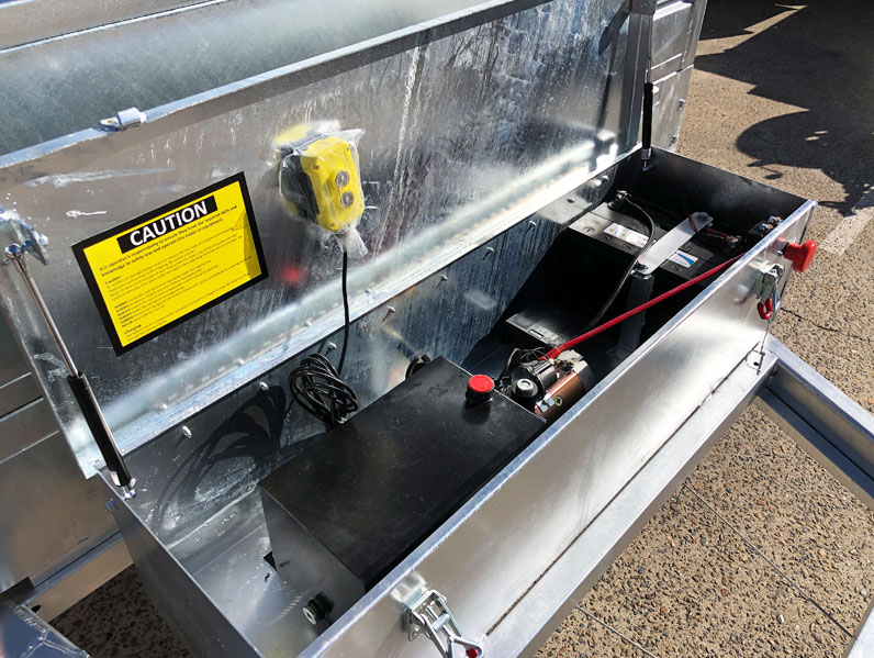 10×6 FLAT TOP HYDRAULIC TIPPER TRAILER FOR SALE (3500KG ATM) - Image 8