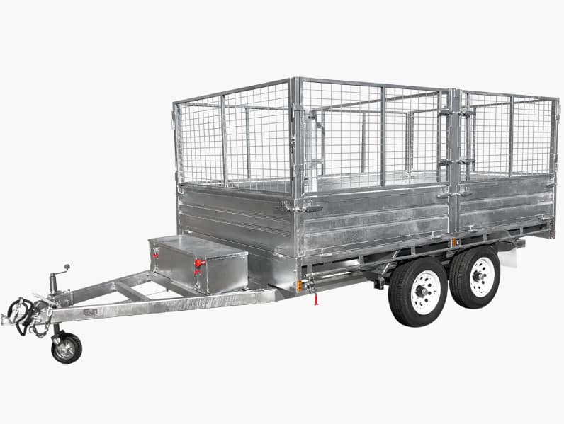 10×6 FLAT TOP HYDRAULIC TIPPER TRAILER FOR SALE (3500KG ATM)