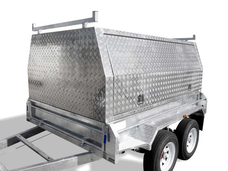8×5 TANDEM TRADESMAN / BUILDERS TRAILER FOR SALE (ALUMINIUM CANOPY) - Image 14