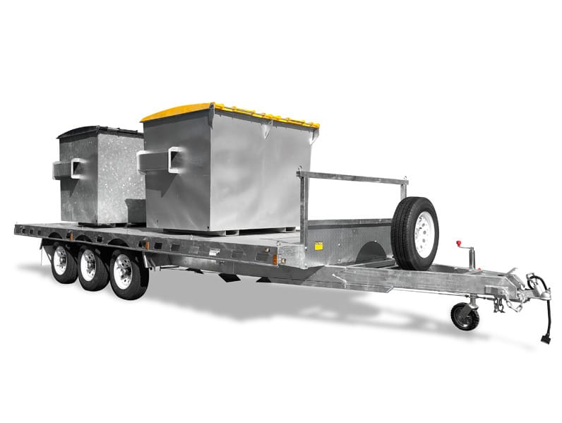 19×8 HEAVY DUTY TRI-AXLE FLAT DECK TRAILER FOR SALE - Image 3