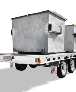 19×8 HEAVY DUTY TRI-AXLE FLAT DECK TRAILER FOR SALE - Image 4