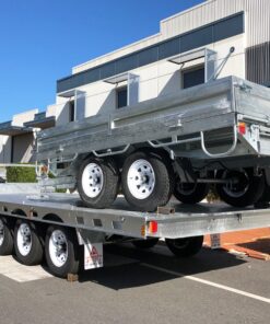 19×8 HEAVY DUTY TRI-AXLE FLAT DECK TRAILER FOR SALE - Image 6