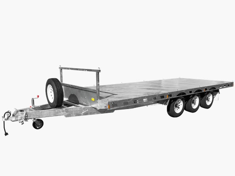 19×8 HEAVY DUTY TRI-AXLE FLAT DECK TRAILER FOR SALE