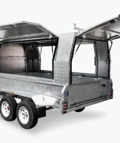10×5 TANDEM BUILDERS / TRADESMAN TRAILER FOR SALE (ALUMINIUM CANOPY) - Image 5