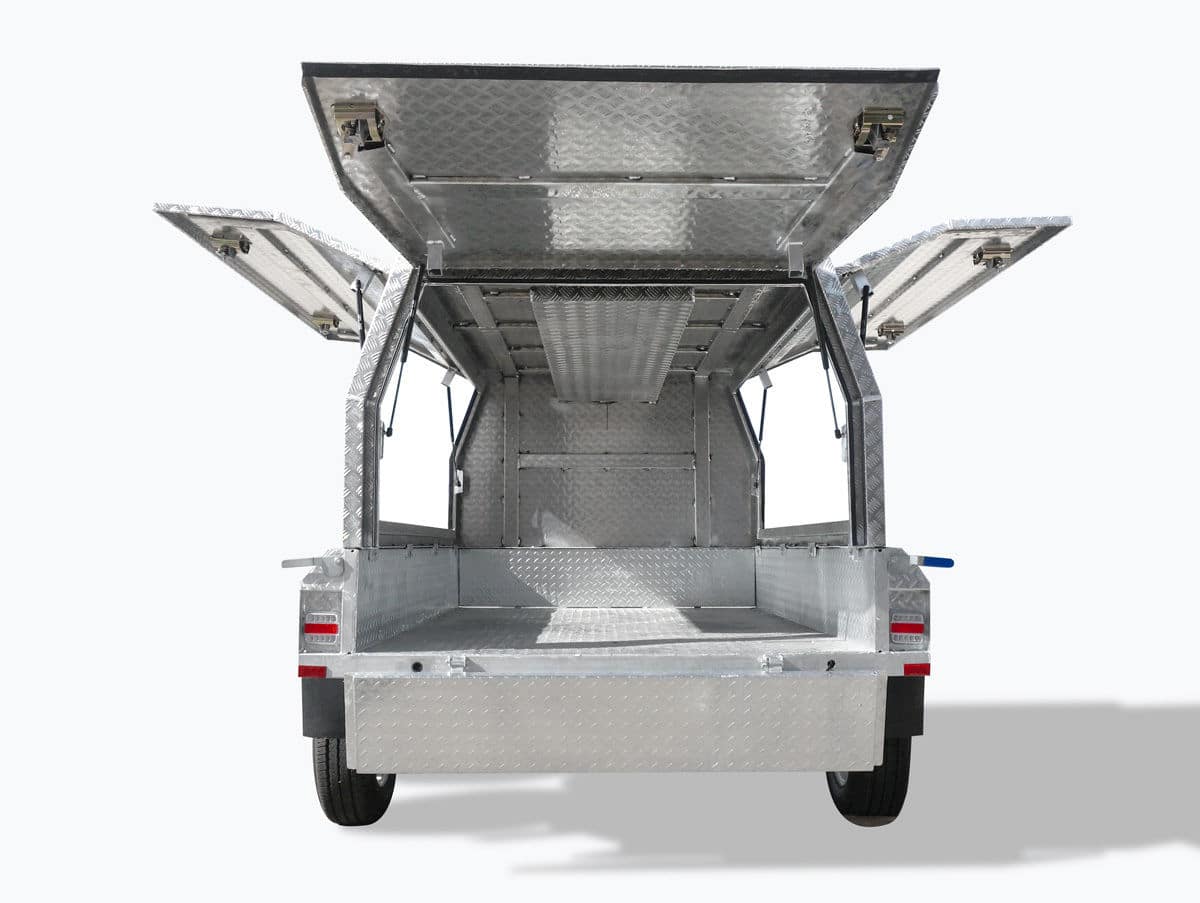 8×5 TANDEM TRADESMAN / BUILDERS TRAILER FOR SALE (ALUMINIUM CANOPY) - Image 9
