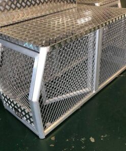 (DC1) 700MM ALUMINIUM DOG BOX – FULL MESH - Image 6