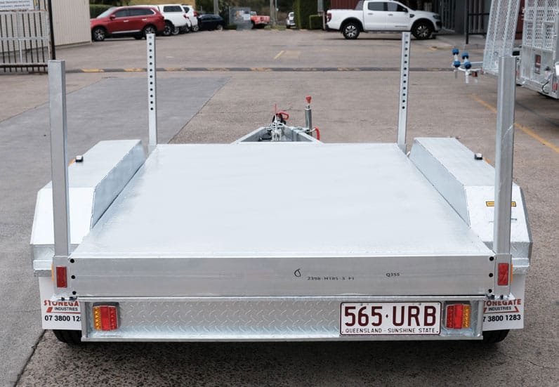 8×5 TANDEM FLAT TOP TRAILER FOR SALE - Image 3