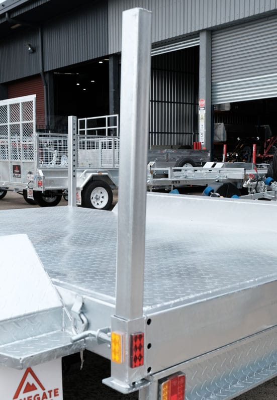 8×5 TANDEM FLAT TOP TRAILER FOR SALE - Image 7