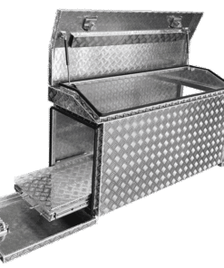FG5 ALUMINIUM UTE TRAILER CAMPING CAMPER CARAVAN FRIDGE GENERATOR TOOLBOX FOR SALE (1410MM X 530MM X 750MM)