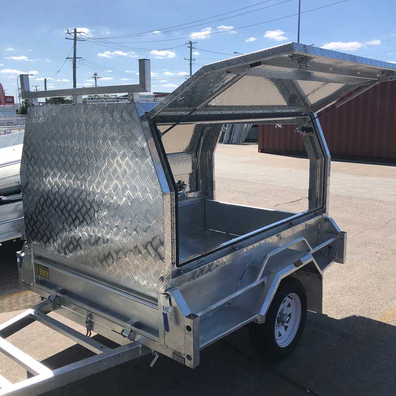 6×4 TRADESMAN / BUILDERS TRAILER FOR SALE (ALUMINIUM CANOPY) - Image 3