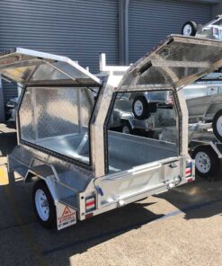 Alternative view of 8×6 TRADESMAN / BUILDERS TRAILER FOR SALE (ALUMINIUM CANOPY)
