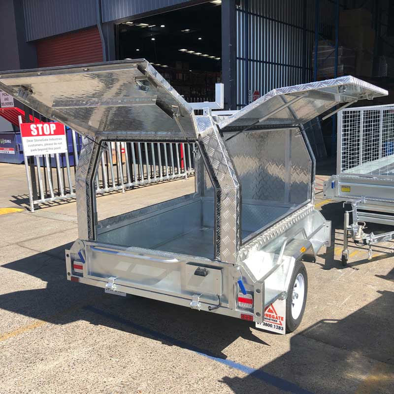 6×4 TRADESMAN / BUILDERS TRAILER FOR SALE (ALUMINIUM CANOPY) - Image 2