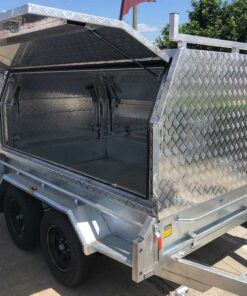 Alternative view of 10×5 TANDEM BUILDERS / TRADESMAN TRAILER FOR SALE (ALUMINIUM CANOPY)