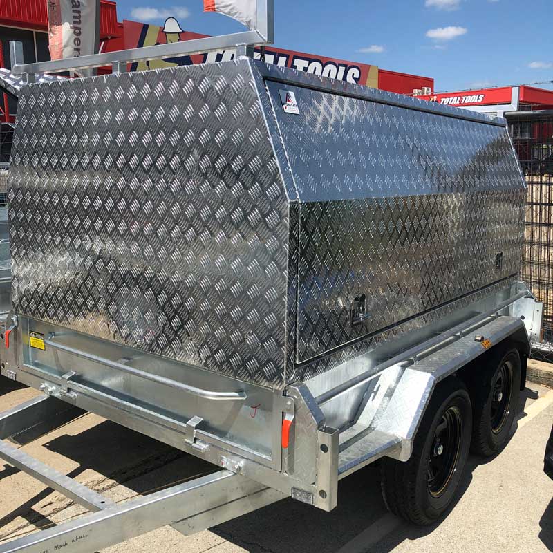 8×5 TANDEM TRADESMAN / BUILDERS TRAILER FOR SALE (ALUMINIUM CANOPY) - Image 16