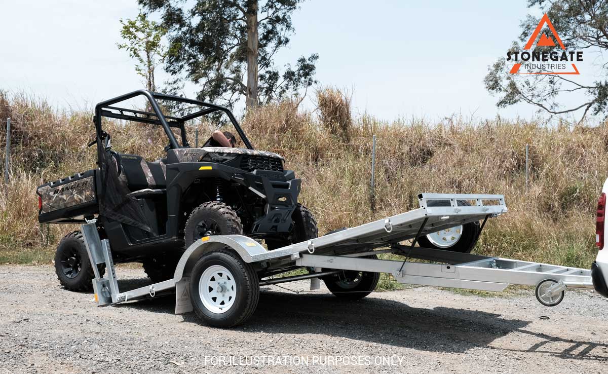 11×6 ATV UTV GOLF CART BUGGY MOWER TIPPER TRAILER FOR SALE - Image 4
