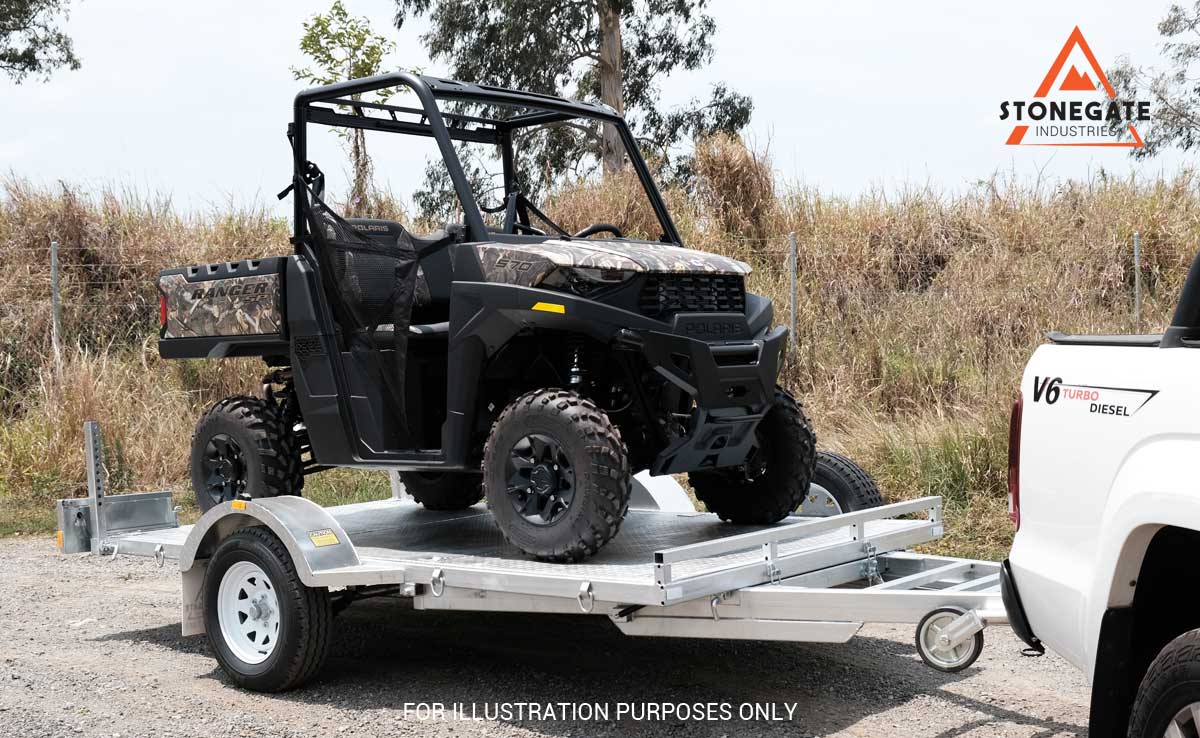11×6 ATV UTV GOLF CART BUGGY MOWER TIPPER TRAILER FOR SALE - Image 5