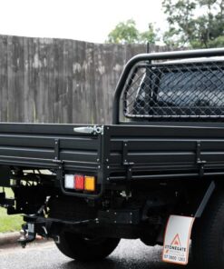 Alternative view of 1650MM ALUMINIUM BLACK POWDER-COATED DUAL CAB UTE TRAY – SHORTENED