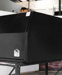 Alternative view of (C2) 1000MM ALUMINIUM HALF CANOPY – BLACK POWDER-COATED
