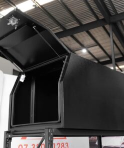 (C2) 1000MM ALUMINIUM HALF CANOPY – BLACK POWDER-COATED - Image 3