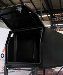 (C2) 1000MM ALUMINIUM HALF CANOPY – BLACK POWDER-COATED - Image 4
