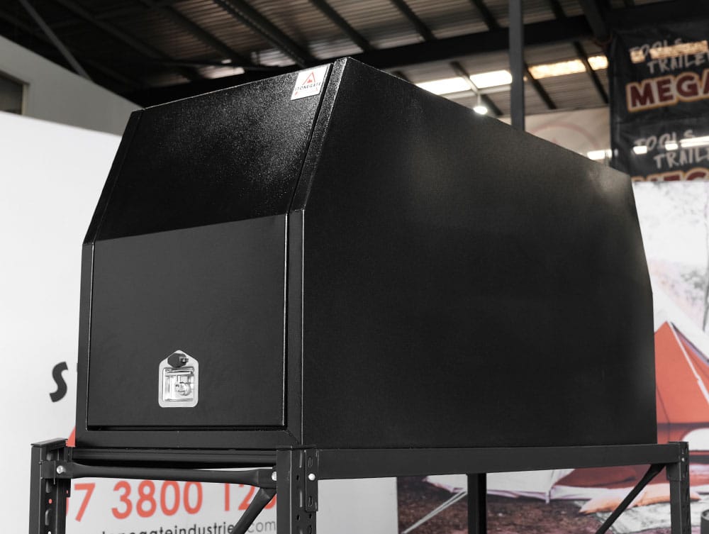(C4) 700MM ALUMINUM HALF CANOPY – BLACK POWDER-COATED - Image 2
