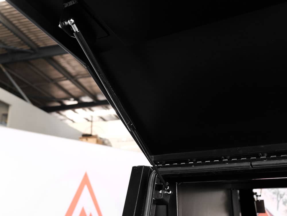 (C4) 700MM ALUMINUM HALF CANOPY – BLACK POWDER-COATED - Image 5