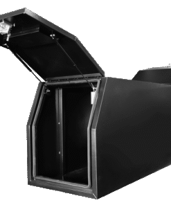 (C4) 700MM ALUMINUM HALF CANOPY – BLACK POWDER-COATED