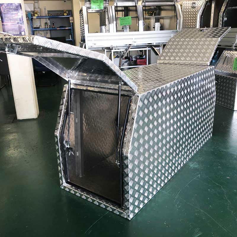 (C5) 700MM ALUMINIUM HALF CANOPY – CHECKER PLATE - Image 5