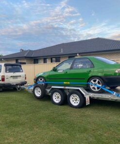 16×6.6 HYDRAULIC TILT CAR TRAILER FOR SALE (3000KG ATM) - Image 4