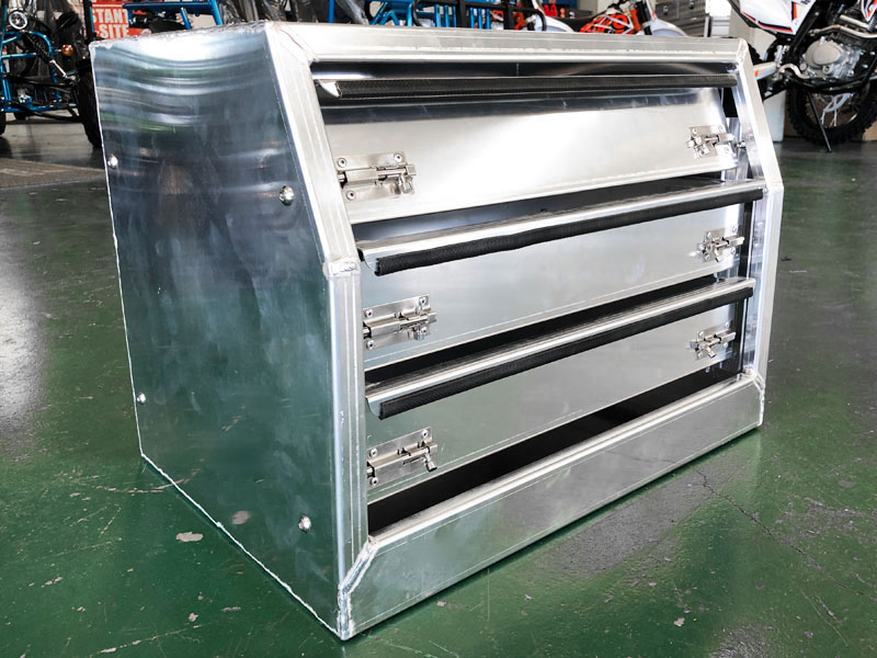 CD1 ALUMINIUM UTE CANOPY 3 DRAWERS TOOLBOX FOR SALE SLIDE-OUT DRAWERS (600MM X 430MM X 450MM) - Image 3