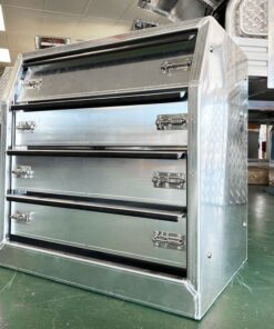 Alternative view of CD2 ALUMINIUM UTE CANOPY 4 DRAWERS TOOLBOX FOR SALE SLIDE-OUT DRAWERS (600MM X 430MM X 620MM)