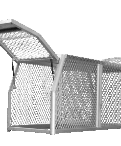 (DC1) 700MM ALUMINIUM DOG BOX – FULL MESH