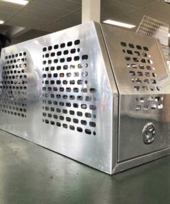Alternative view of (DC5) 700MM ALUMINIUM DOG BOX – FLAT PLATE