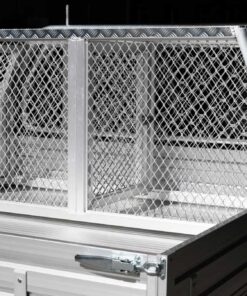 Alternative view of (DC1) 700MM ALUMINIUM DOG BOX – FULL MESH