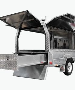 Alternative view of 8×5 SINGLE AXLE HD ELITE BUILDERS/TRADIE/TRADESMAN TRAILER 1400KG ATM (450MM SIDES)