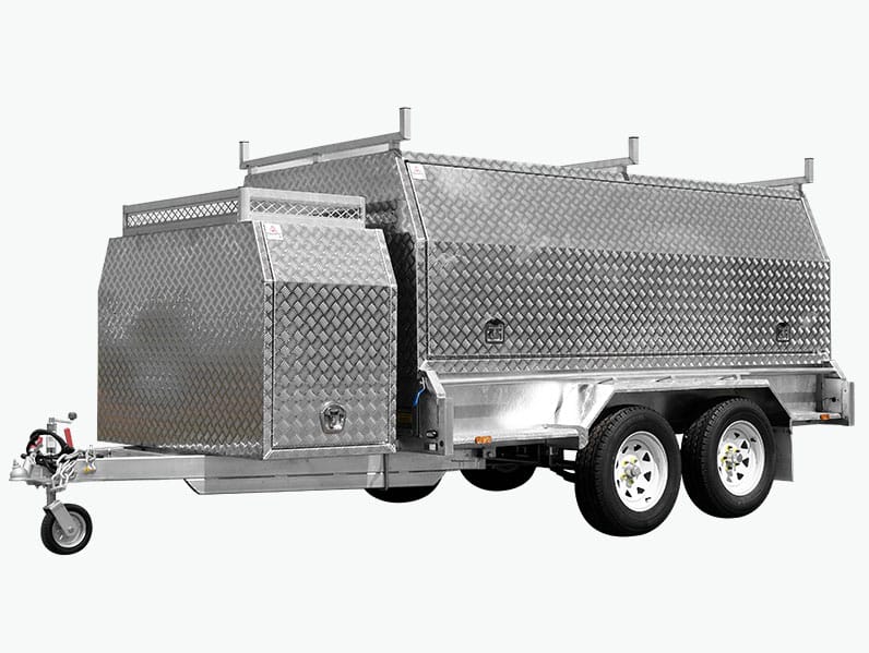 10×5 TANDEM AXLE HD ELITE BUILDERS/TRADIE/TRADESMAN TRAILER 2000KG~2800KG ATM (300MM SIDES)