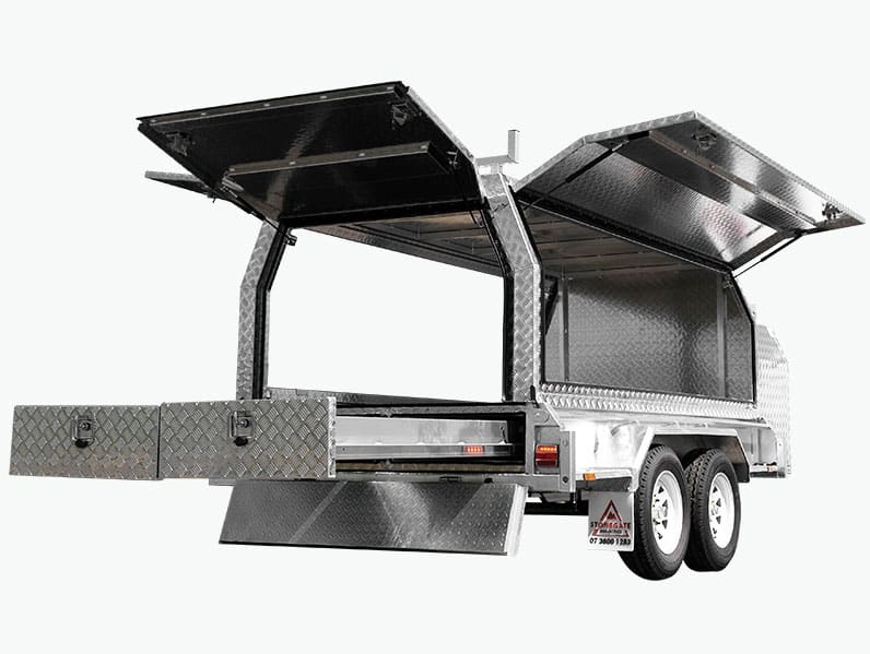 10×5 TANDEM AXLE HD ELITE BUILDERS/TRADIE/TRADESMAN TRAILER 2000KG~2800KG ATM (300MM SIDES) - Image 2