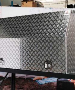 Alternative view of F1 ALUMINIUM FULL OPENING DOOR TOOLBOX FOR SALE WITH ADJUSTABLE SHELF (1450MM X 600MM X 850MM)