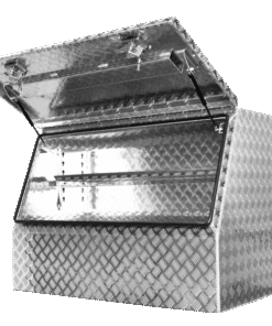 F3 ALUMINIUM 3/4 HALF SIDE OPENING UTE TOOLBOX FOR SALE WITH ADJUSTABLE SHELF (1200MM X 600MM X 850MM)
