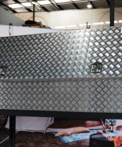 Alternative view of F4 ALUMINIUM 3/4 HALF SIDE OPENING UTE TOOLBOX FOR SALE WITH ADJUSTABLE SHELF (1700MM X 600MM X 850MM)
