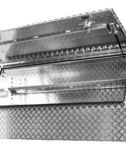 F4 ALUMINIUM 3/4 HALF SIDE OPENING UTE TOOLBOX FOR SALE WITH ADJUSTABLE SHELF (1700MM X 600MM X 850MM)