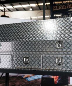 F5 ALUMINIUM 3/4 HALF SIDE OPENING DOOR TOOLBOX WITH 3 SLIDE-OUT DRAWERS (1700MM X 600MM X 850MM) - Image 3