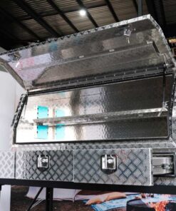 F5 ALUMINIUM 3/4 HALF SIDE OPENING DOOR TOOLBOX WITH 3 SLIDE-OUT DRAWERS (1700MM X 600MM X 850MM) - Image 6