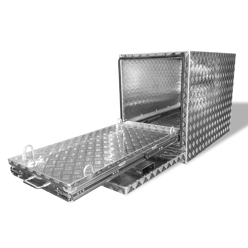 FG1 ALUMINIUM FRIDGE BOX SLIDEOUT GENERATOR BOX FOR SALE (1060MM X 580MM X 760MM) - Image 5