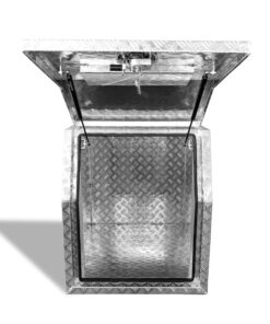 (FG4) 700MM ALUMINIUM HALF FRIDGE BOX HALF CANOPY – CHECKER PLATE - Image 6